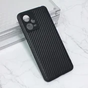 Maska za telefon Carbon fiber za Xiaomi Redmi Note 12 5G (EU) crna