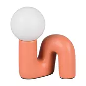 Oranžna keramična namizna svetilka (višina 21,5 cm) Quinn – Reality