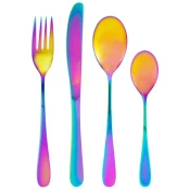 Set jedilnega pribora PRINCESS RAINBOW, set 24 kosov, večbarvno, Pintinox