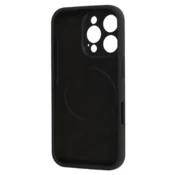 Onasi Mat Liquid silikonski ovitek z MagSafe za iPhone 16 - črn
