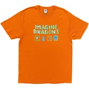 Imagine Dragons Take Me To The Beach (Back Print) Orange L Majica