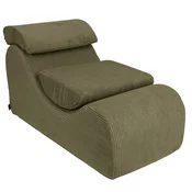 MeowBaby Otroški pouf Wave Lounger, Estetsko - Udoben in varen, idealen za sobo, Aesthetic, Kaki, (21887083)