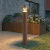 Lucande LED-svetilka Skagena, rjava, višina 90 cm, IP54 - Sodobni - rjava, prosojna - Aluminij