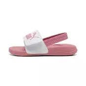 PUMA Popcat 20 Backstrap Babies Sandals, Shoes, White/Wild Pink/Wild Pink, 19
