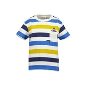 BLUE SEVEN Majica  modra / marine / rumena / off-bela