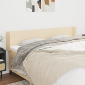 vidaXL vidaXL Vzglavje z ušesi krem 163x16x78/88 cm blago, (20933780)