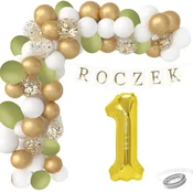 Balonski girlanda za prvi rojstni dan, komplet za rojstni dan, boho banner