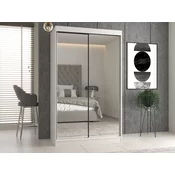 Ormar Mandeville 158 (Bijela) Bijela, 200x120x61cm, Porte guardarobaVrata ormari: Klizna vrata