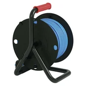 EMOS Weatherproof kabelski kolut 25 m/4 vtičnice/modra/silikonska/230 V/1,5 mm2