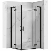 Tuš kabina REA Hugo Double Black 90x100