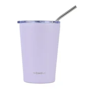 shumee Termo vrček Lavender Fog s slamico 400 ml