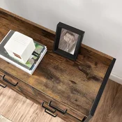 Northix Komoda s 7 predali Rustikalno rjava za spalnico
