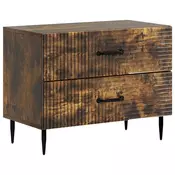 vidaXL vidaXL Nočna omarica Dimljen hrast 62 x 34,5 x 47,5 cm Inženirski les, (5000209748)