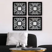 Wallity Set ogledala SYH06833628, Crni