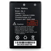 shumee Baterija za Baofeng BF-T6 UV-3R 1500mAh 3.7V Li-ion polnilna baterija BL-3