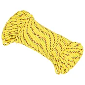 vidaXL Večnamenska uporabna vrv 4 mm 25 m Rumena PP
