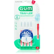 G.U.M Trav-Ler medzobne ĹˇÄŤetke 4 kos 0 8 mm Red (Interdental Brush)