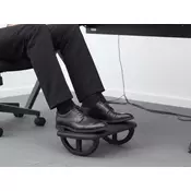 Ergonomski odmarac za noge sa podesivim nagibom ( PL-2504 ) - Crni