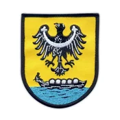 shumee Našitek grba mesta New Salt (Nowa Sol) - Podlaga za nalepko z likanjem/toplotnim varjenjem - Vezen našitek/značka/emblem