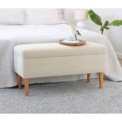Atelier del Sofa Tabure Glend, 100x50x43cm, Krem