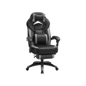 Songmics Gaming stol 697x724x121-133 cm črne barve