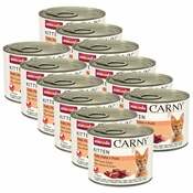 Animonda Carny Kitten - telečje, piščančje in puranje meso 12 x 200 g