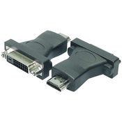 LogiLink DVI/HDMI adapter LogiLink [1xDVI-utičnica 24+1pol.  1x HDMI-utikač] crn