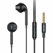 slomart vipfan m15 žične slušalke v ušesih, 3,5-milimetrski priključek, 1 m (črne)