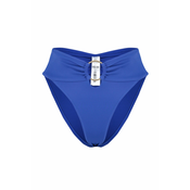 Trendyol Saxe Blue Accessory High Waist High Leg Regular Bikini Bottom