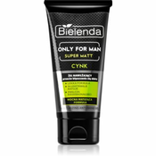 Bielenda Only for Men Super Mat hidratantni gel protiv sjaja kože lica i proširenih pora (Zinc, Magnesium, Vitamin B3, D-Panthenol, Anti-Sebum Complex) 50 ml