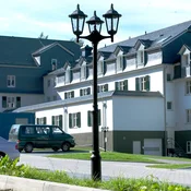 Albert Leuchten Svetilka s tremi lučmi 2099, črna - Podeželska hiša/Rustikalna - črna, prozorna - Kovina