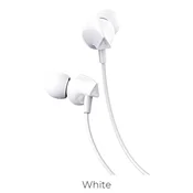 Hoco Žične ušesne slušalke z 3,5-mm priključkom Hoco M60, bele