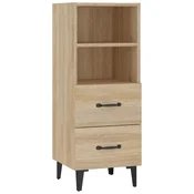 Vidaxl Komoda sonoma hrast 34,5x34x90 cm konstruiran les