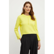 Pulover s dodatkom vune MAX&Co. za žene, boja: žuta, 2416361012200