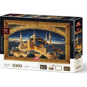 Art puzzle Sestavljanka z okvirjem in lepilom 3v1 Hagia Sophia 1000 kosov