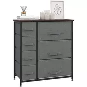 Homestar Predalnik z 7 tkaninskimi predali 635x30x71 cm siva