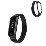 Xiaomi Mi Band 3/4 magnetni pašček - črn