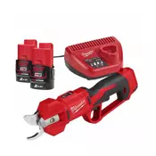 MILWAUKEE M12 BLPRS-202 Akumulatorske škarje za obrezovanje (2 x 2.0Ah + polnilnik)