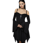 Ženska obleka KILLSTAR X MOTIONLESS IN WHITE - Black Damask - Black - KSRA014416