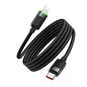 Pleten polnilni in podatkovni kabel 36W USB-C v Lightning McDodo CA-2010 z magnetnim navijanjem - 1.2m - črn