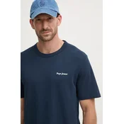 Bombažna kratka majica Pepe Jeans ARRYN moška, mornarsko modra barva, PM509623