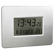 Stenska ura LCD, datum, temperatura