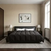 Vidaxl Poletna odeja Šonerisan Antracit 220 x 260 cm Mikrovlakna