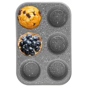 Northix Pekač za mafine za 6 velikih muffinov s premazom proti prijemanju