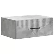 vidaXL vidaXL Stenski nočni omarici Betonsko siva 49 x 34,5 x 20 cm, (5000209412)