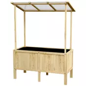 Homestar Dvignjena gredica za vrt 110x60x152 cm naravna