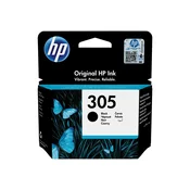 HP 305 originalna črna črnilna kartuša