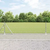 Ograde od lanca s betonskom podlogom 25 x 0,4 m Pocincani celik