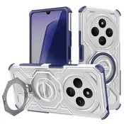 Hibridni ovitek Carbon Shield Pro za Xiaomi Redmi 14C/Poco C75 - blue transparent