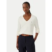 Tommy Hilfiger Pulover WW0WW40098 Kremna Regular Fit